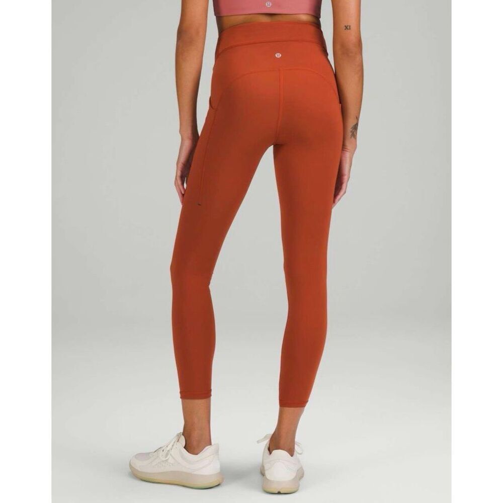 Lululemon Power Thru High-Rise Aztec Brick Yoga Leggings Women's Plus Size 20